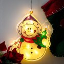 LAMPKI LED WISZĄCA OZDOBA DEKORACJA OKNA ŚWIĄTECZNA PRZYSSAWKA BAŁWAN