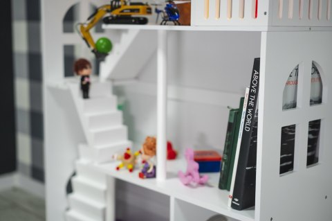 REGAŁ NA KSIĄŻKI DLA DZIECI PÓŁKA DOMEK NA ZABAWKI 2W1 LULILO CALLA 116CM XXL REGAŁ NA KSIĄŻKI DLA DZIECI PÓŁKA DOMEK NA ZABAWKI 2W1 LULILO CALLA 116CM XXL