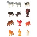 FIGURKI ZWIERZĘTA MORSKIE DZIKIE ZAGRODOWE DINOZAURY ZESTAW MIX 48SZTUK