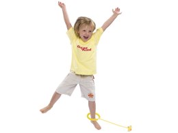 HULA HOP NA NOGĘ SKAKANKA SKIPPER PIŁKA ŚWIECĄCA MIGAJĄCA LED ŻÓŁTA