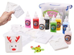 KLEJ ŻEL KRYSZTAŁOWY 3D CRYSTAL GLUE KREATYWNY ZESTAW W WIADERKU 26EL.