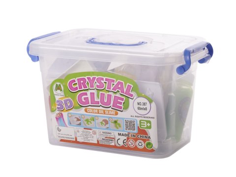 KLEJ ŻEL KRYSZTAŁOWY 3D CRYSTAL GLUE KREATYWNY ZESTAW W WIADERKU 26EL. KLEJ ŻEL KRYSZTAŁOWY 3D CRYSTAL GLUE KREATYWNY ZESTAW W WIADERKU 26EL.