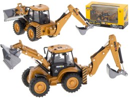 KOPARKA ŁADOWARKA METALOWA Z RUCHOMYMI ŁYŻKAMI DIE-CAST H-TOYS 1704 1:50