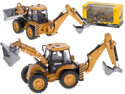 KOPARKA ŁADOWARKA METALOWA Z RUCHOMYMI ŁYŻKAMI DIE-CAST H-TOYS 1704 1:50