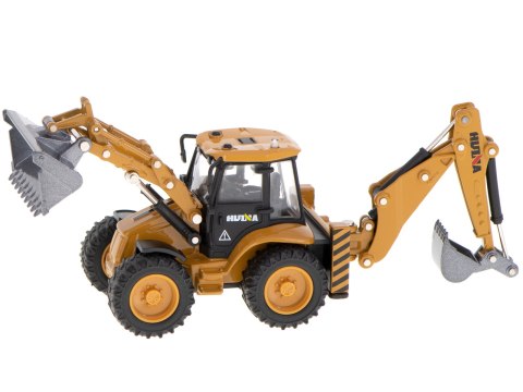 KOPARKA ŁADOWARKA METALOWA Z RUCHOMYMI ŁYŻKAMI DIE-CAST H-TOYS 1704 1:50 KOPARKA ŁADOWARKA METALOWA Z RUCHOMYMI ŁYŻKAMI DIE-CAST H-TOYS 1704 1:50