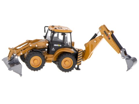 KOPARKA ŁADOWARKA METALOWA Z RUCHOMYMI ŁYŻKAMI DIE-CAST H-TOYS 1704 1:50 KOPARKA ŁADOWARKA METALOWA Z RUCHOMYMI ŁYŻKAMI DIE-CAST H-TOYS 1704 1:50