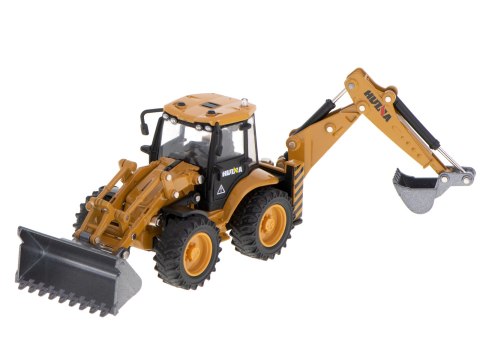 KOPARKA ŁADOWARKA METALOWA Z RUCHOMYMI ŁYŻKAMI DIE-CAST H-TOYS 1704 1:50 KOPARKA ŁADOWARKA METALOWA Z RUCHOMYMI ŁYŻKAMI DIE-CAST H-TOYS 1704 1:50