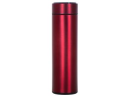 KUBEK BIDON TERMICZNY TERMOS SMART LED 500ML BORDOWY