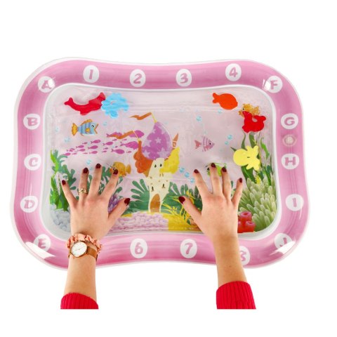 MATA WODNA SENSORYCZNA DMUCHANA DLA NIEMOWLĄT WODNY ŚWIAT XXL 64X50 CM MATA WODNA SENSORYCZNA DMUCHANA DLA NIEMOWLĄT WODNY ŚWIAT XXL 64X50 CM