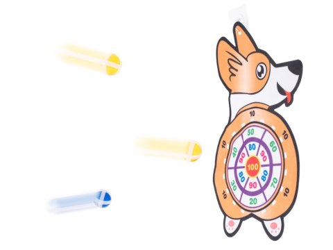 TARCZA DART Z RZUTKAMI PIŁKAMI NA RZEP CORGI TARCZA DART Z RZUTKAMI PIŁKAMI NA RZEP CORGI