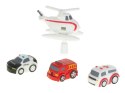 TOR PRZESZKÓD INTERAKTYWNY SAMOCHODOWY WYŚCIGI PARKING 4 POJAZDY AUTO RADIOWÓZ AMBULANS HELIKOPTER
