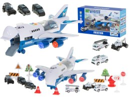 TRANSPORTER SAMOLOT + 6 AUT POLICJA BOK/PRZÓD