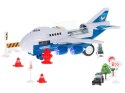 TRANSPORTER SAMOLOT + 6 AUT POLICJA BOK/PRZÓD