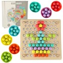 UKŁADANKA EDUKACYJNA MOZAIKA Z KULEK KORALIKI MONTESSORI 77 EL.