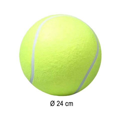 ZABAWKA DLA PSA PIŁKA TENISOWA GIGANT XXL 24CM ZABAWKA DLA PSA PIŁKA TENISOWA GIGANT XXL 24CM