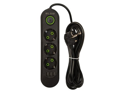 98-213# Przedłużacz sieciowy ps-320 3-gniazda 3xusb 2m czarny 2x1mm 98-213# Przedłużacz sieciowy ps-320 3-gniazda 3xusb 2m czarny 2x1mm