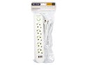 98-231# Przedłużacz sieciowy ps-550 5-gniazd 3xusb 5m biały 2x1mm