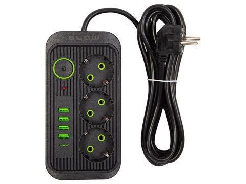 98-234# Przedłużacz sieciowy ps-330s 3-gniazda 4xusb 1xusb-c 3m czarny 2x1mm 98-234# Przedłużacz sieciowy ps-330s 3-gniazda 4xusb 1xusb-c 3m czarny 2x1mm