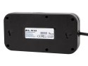98-235# Przedłużacz sieciowy ps-350u 3-gniazda 4xusb 1xusb-c 5m czarny 2x1mm
