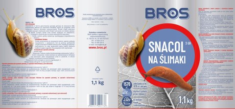 BROS - Snacol 3GB zwalcza ślimaki 1kg (karton) BROS - Snacol 3GB zwalcza ślimaki 1kg (karton)