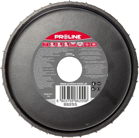Tarcza płaska tarnik grube zęby frez czoł.bocz.120mm proline Tarcza płaska tarnik grube zęby frez czoł.bocz.120mm proline
