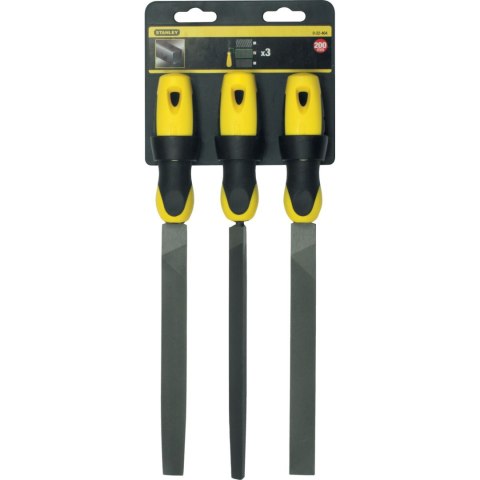 Zest 3 szt pilników równiaków ( pł, póło, kwadr) 200 mm Zest 3 szt pilników równiaków ( pł, póło, kwadr) 200 mm