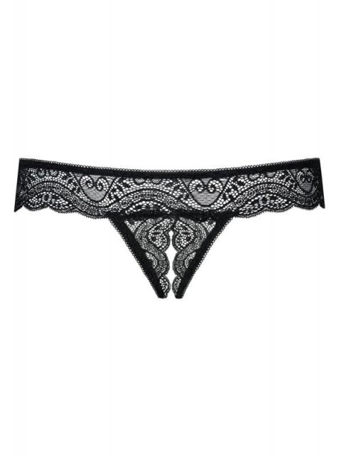 Bielizna- Miamor stringi otwarte czarne XXL Bielizna- Miamor stringi otwarte czarne XXL