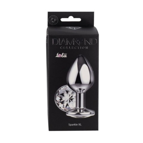 Enlarged Anal Plug Diamond Clear Sparkle XL Enlarged Anal Plug Diamond Clear Sparkle XL