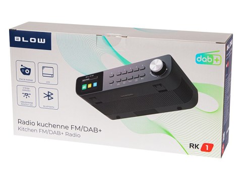 77-570# Radio rk1 podwieszane kuchenne fm/dab+ blow bt czarne 77-570# Radio rk1 podwieszane kuchenne fm/dab+ blow bt czarne