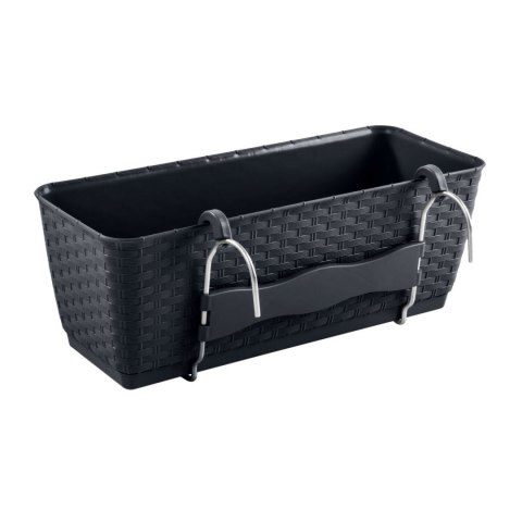 Doniczka rattanowa z hakami Ratolla DRL400PW antracyt Doniczka rattanowa z hakami Ratolla DRL400PW antracyt