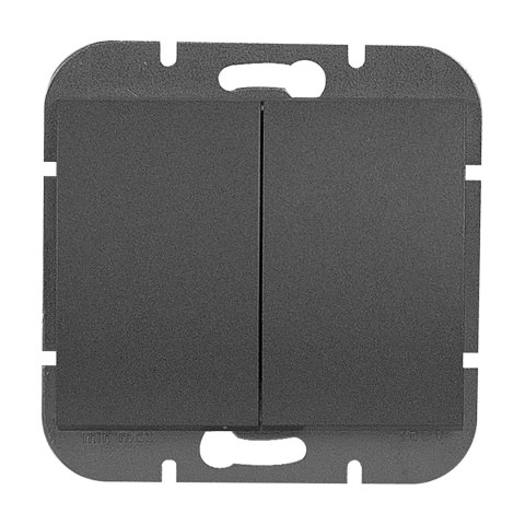 Łącznik p/t świecznikowy Onyx, 10A, 250V, WP-2O, czarny Łącznik p/t świecznikowy Onyx, 10A, 250V, WP-2O, czarny