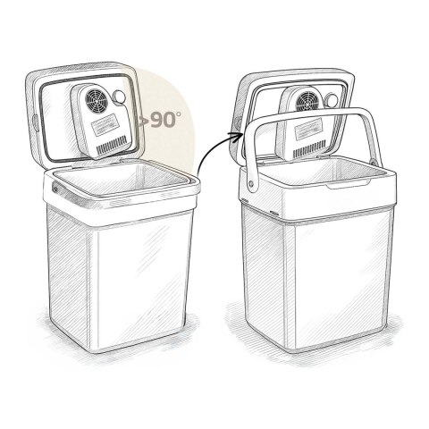 Lodówka turystyczna Berdsen Icemax 26 litry tryb ECO - kremowa Lodówka turystyczna Berdsen Icemax 26 litry tryb ECO - kremowa