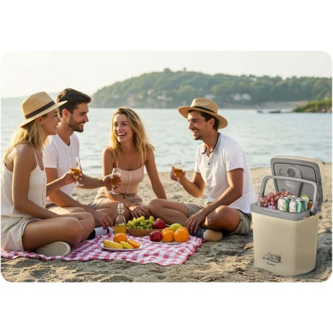 Lodówka turystyczna Berdsen Icemax 26 litry tryb ECO - kremowa Lodówka turystyczna Berdsen Icemax 26 litry tryb ECO - kremowa