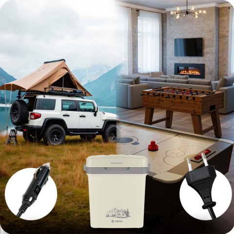 Lodówka turystyczna Berdsen Icemax 26 litry tryb ECO - kremowa Lodówka turystyczna Berdsen Icemax 26 litry tryb ECO - kremowa