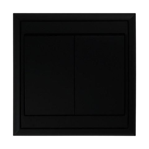 Przycisk dzwonek p/t Luna, 10A, 250V, WP-6/7L, czarny Przycisk dzwonek p/t Luna, 10A, 250V, WP-6/7L, czarny