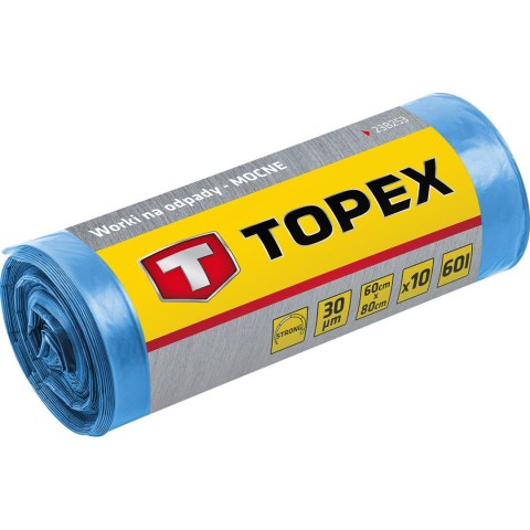 Worki na odpady 240 L, niebieskie, 45 mic Worki na odpady 240 L, niebieskie, 45 mic