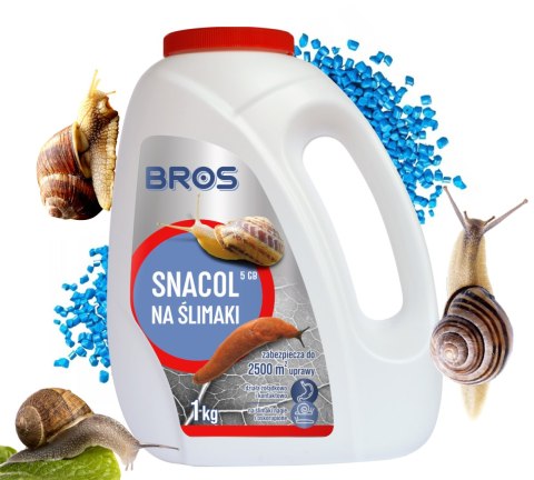 BROS - Snacol 5GB zwalcza ślimaki 1kg (butelka) BROS - Snacol 5GB zwalcza ślimaki 1kg (butelka)