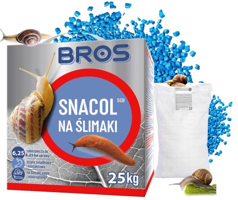 BROS - Snacol 5GB zwalcza ślimaki 25kg BROS - Snacol 5GB zwalcza ślimaki 25kg