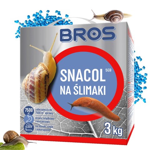 BROS - Snacol 5GB zwalcza ślimaki 3kg BROS - Snacol 5GB zwalcza ślimaki 3kg