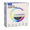LAMPKA LED RGB ŁADOWARKA INDUKCYJNA RADIO BUDZIK ZEGAR