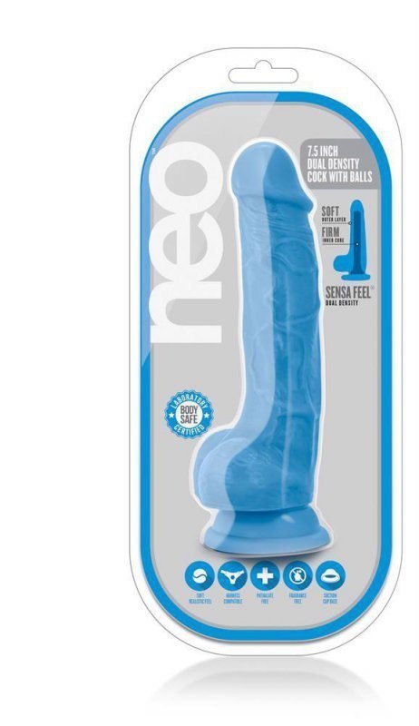 NEO 7.5INCH DUAL DENSITY COCK W. BALLS NEO 7.5INCH DUAL DENSITY COCK W. BALLS