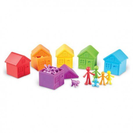 Sorter rodzina, domki i figurki, zestaw edukacyjny Sorter rodzina, domki i figurki, zestaw edukacyjny