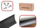 DOKŁADKA ZDERZAKA OSŁONA UNIWERSALNA SPOILER CARBON 2,5M CZARNA