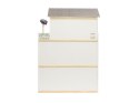 DOMEK DLA LALEK DREWNIANY MDF MEBELKI 122CM XXL LED