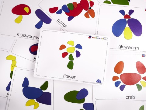 KAMYKI KREATYWNE KOLOROWE UKŁADANKA MONTESSORI KAMYKI KREATYWNE KOLOROWE UKŁADANKA MONTESSORI