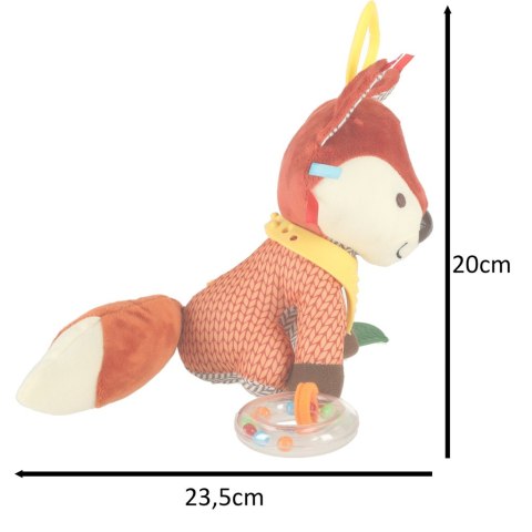 MASKOTKA SENSORYCZNA ZAWIESZKA DO WÓZKA LISEK MASKOTKA SENSORYCZNA ZAWIESZKA DO WÓZKA LISEK
