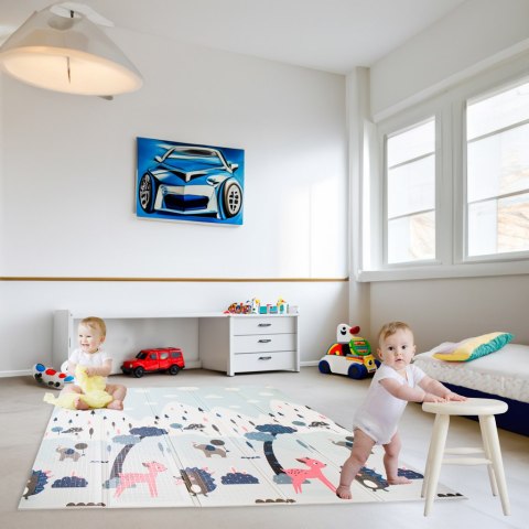 MATA EDUKACYJNA DWUSTRONNA SKŁADANA ULICA LAS 177 X 198 X 1 CM MATA EDUKACYJNA DWUSTRONNA SKŁADANA ULICA LAS 177 X 198 X 1 CM