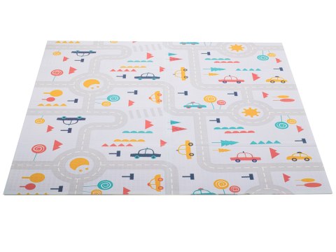 MATA EDUKACYJNA PIANKOWA DWUSTRONNA SKŁADANA ULICA LAS 177 X 158 CM MATA EDUKACYJNA PIANKOWA DWUSTRONNA SKŁADANA ULICA LAS 177 X 158 CM