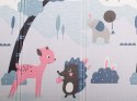 MATA EDUKACYJNA PIANKOWA DWUSTRONNA SKŁADANA ULICA LAS 177 X 158 CM
