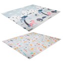 MATA EDUKACYJNA PIANKOWA DWUSTRONNA SKŁADANA ULICA LAS 177 X 158 CM